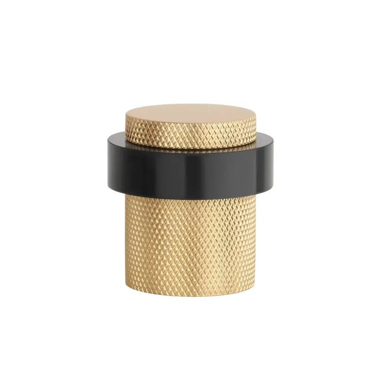 Superprijs Sterk deurstopper 1721 vloer Ø38x40mm mat goud