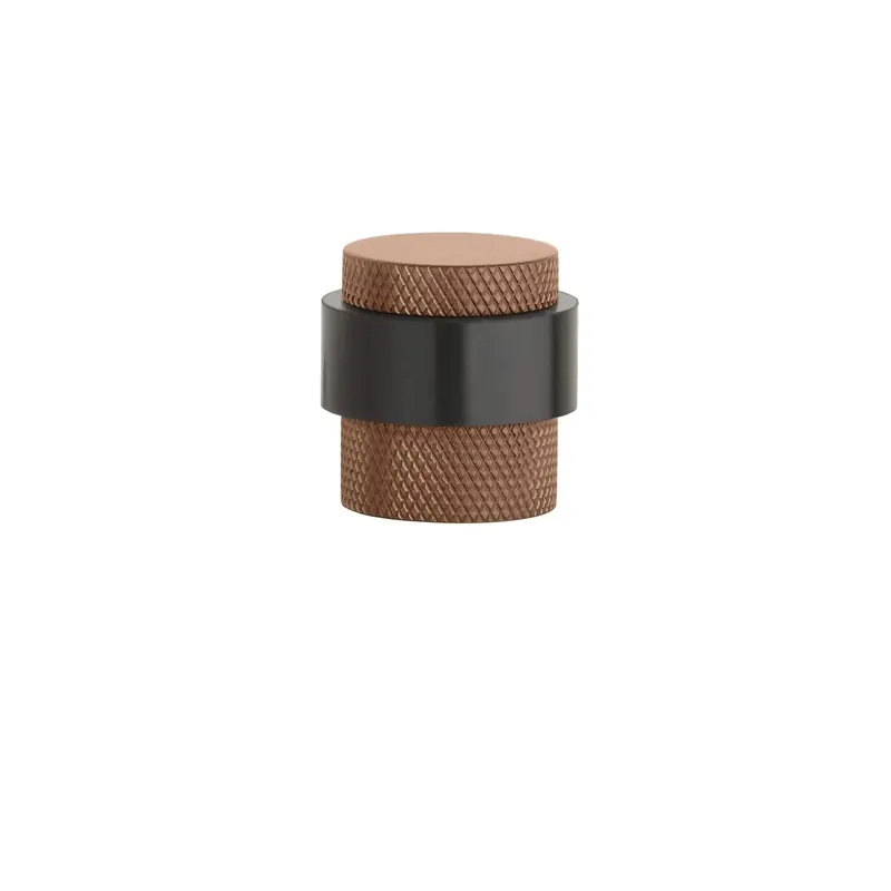Weekendaanbieding Sterk deurstopper 1722 vloer Ø30×30 mm mat koper PVD