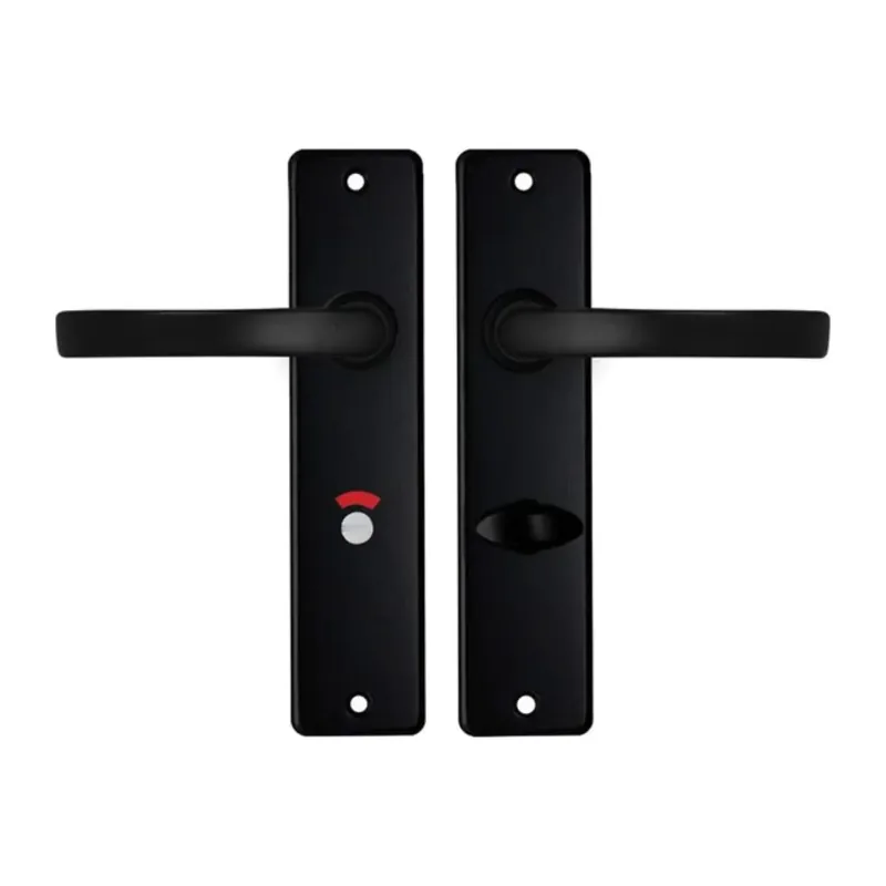 Koop Online AXA Binnendeurbeslag Edge kruk Blok toilet 63-8 Zwart