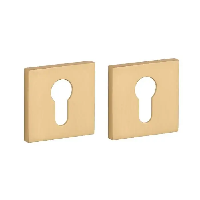 STILE Cilinderrozetten 53x53x7mm Mat goud Direct Beschikbaar