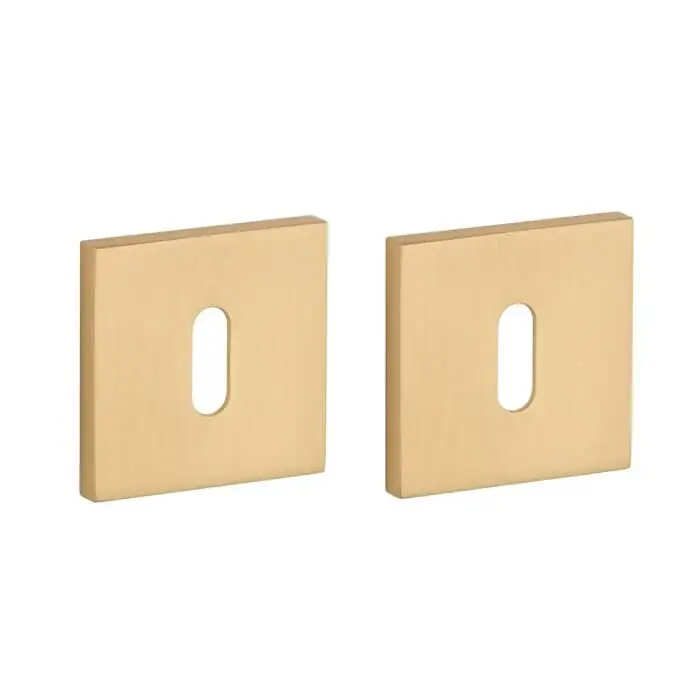Premium STILE Sleutelrozetten 53x53x7mm Mat Goud
