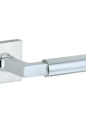 Aanbieding Artitec Deurkruk op vierkant rozet Bauhaus Glans Chroom