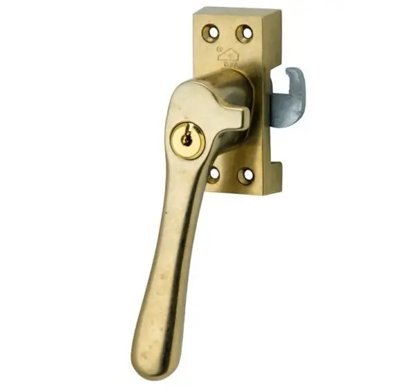 Artitec Mi Satori SKG1 raamsluiting met sluitplaat afsluitbaar Linea links Messing Antiek Betrouwbaar