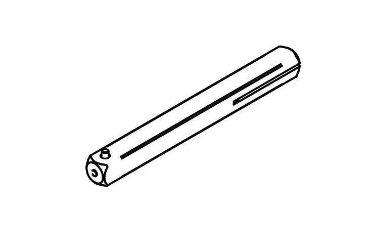 Finale Uitverkoop Salto mini krukstift 8mm voor deurdikte 47-60mm