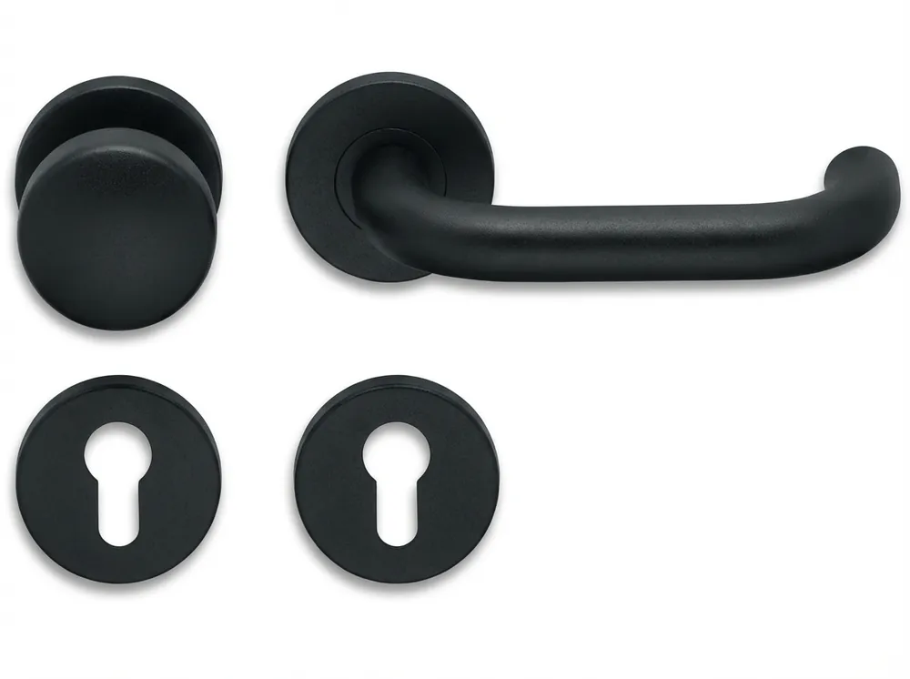Artitec Knop-kruk op rozet CECIL KL3 RVS geborsteld mat zwart met PC Koop Online