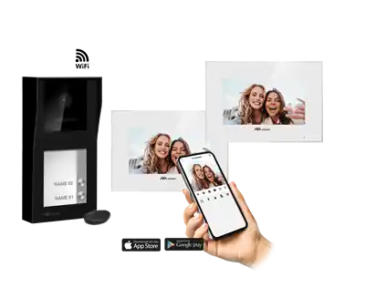 Entrya Facila NEXT K2171W/B2 kit video intercom zwart Beperkte Voorraad