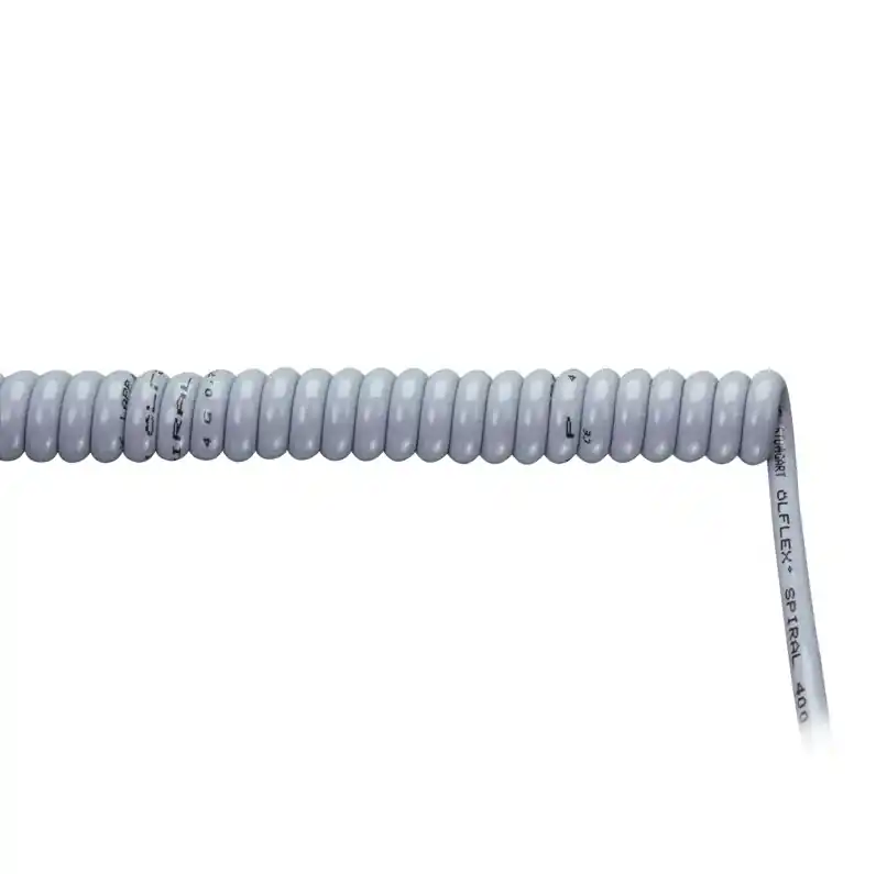 Rechtstreeks Van De Fabrikant Krulsnoer of spiraalsnoer lengte ingestrokken 1000mm uitgetrokken 3000mm 4 x 0,75 mm²