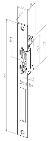 Standaard inbouw deuropener 128----43401A71 en 128----43435A71 Premium