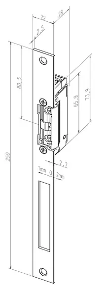 Standaard inbouw deuropener 13805RR--43435E91 en F91 Populair