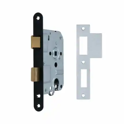 Nemef dag- en nacht deurslot PC55 mm doornmaat 50 mm 1269/3 zwart gelakt Koop Online
