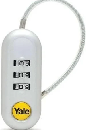 YPI1/23/350/1 YALE POCKET LOCK-IT BAGAGE CIJFERHANGSLOT MET FLEXIBELE KABEL. Op = Op