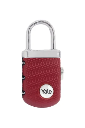 YP3/31/123/1B YALE GEM LOCK LUXE BAGAGE CIJFERHANGSLOT BORDEAUXROOD. Hoge Kwaliteit