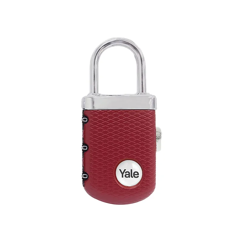 YP3/31/123/1B YALE GEM LOCK LUXE BAGAGE CIJFERHANGSLOT BORDEAUXROOD. Hoge Kwaliteit