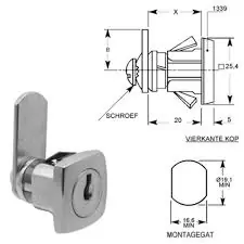 HEVELSLOT CLIP RECHTE LIP 6210030 Weekendaanbieding