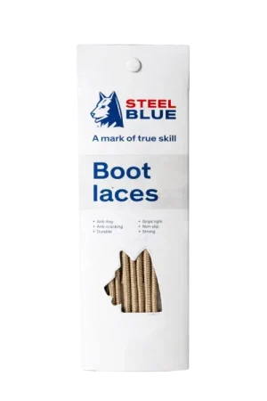 Hoge Kwaliteit veters rond steel blue