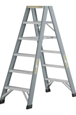 Seizoensaanbieding dubbele trap aluminium gecoat dirks