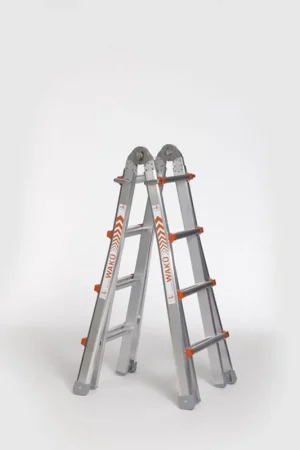 Gereduceerde Prijs vouwladder telescoop alu.ongecoat waku