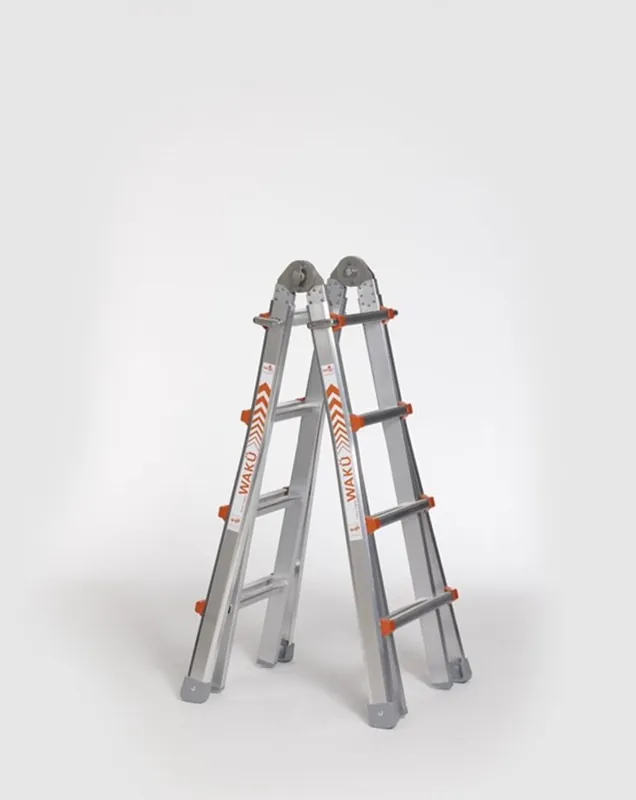 Gereduceerde Prijs vouwladder telescoop alu.ongecoat waku