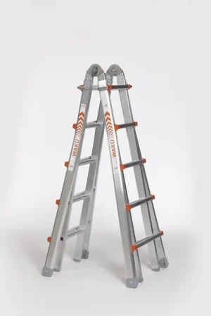 Beperkte Voorraad vouwladder telescoop alu.ongecoat waku
