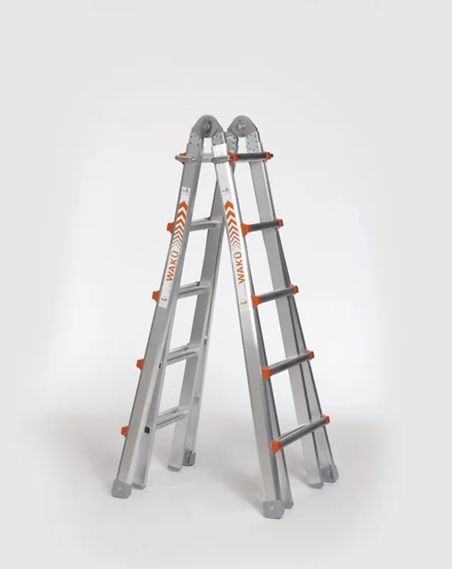 Beperkte Voorraad vouwladder telescoop alu.ongecoat waku