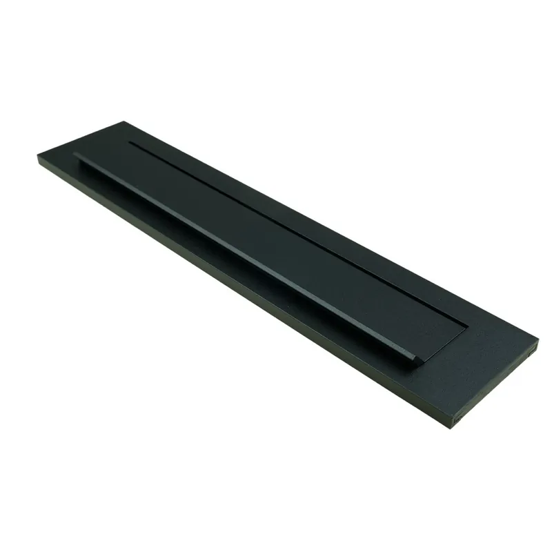 briefplaat aluminium mat zwart oxloc Laatste Kans