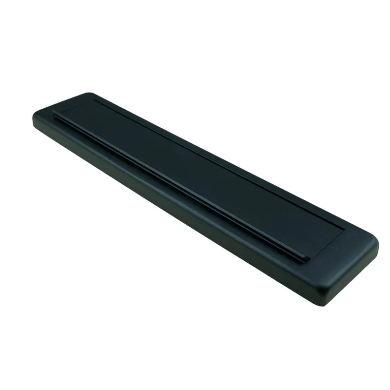 Korting briefplaat aluminium mat zwart oxloc