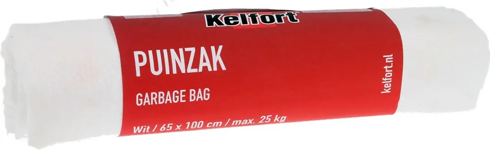 Alleen Vandaag puinzak polypropyleen wit kelfort