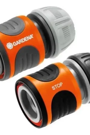 Aanbieding slangstukset oranje/grijs gardena