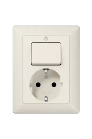 Betrouwbaar contactdoos+schakel wissel inbouw jung