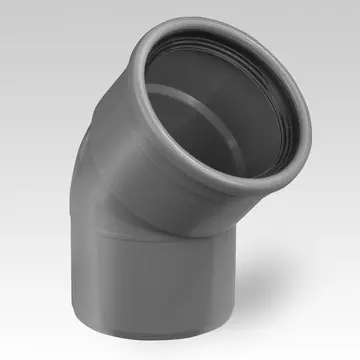 Uitverkoop bocht pvc grijs buitenriolering