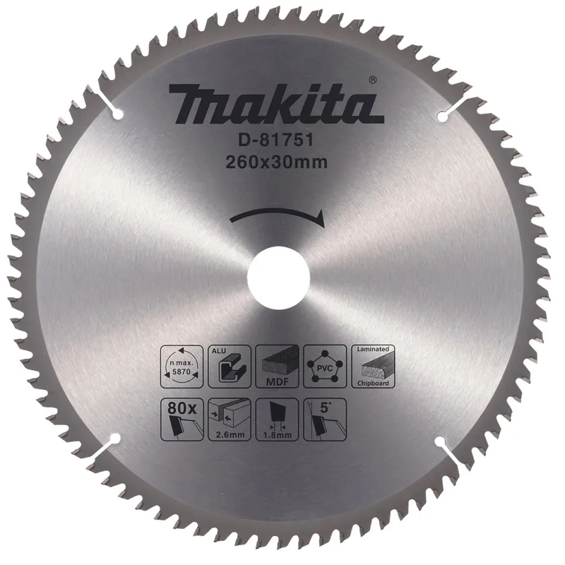 afkortzaagblad hm makita Gecertificeerd