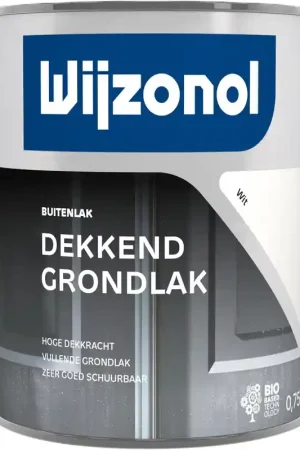 Uitverkoop grondlak dekkend wit wijzonol