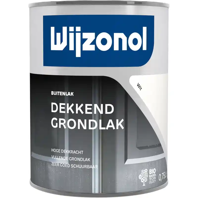 Uitverkoop grondlak dekkend wit wijzonol