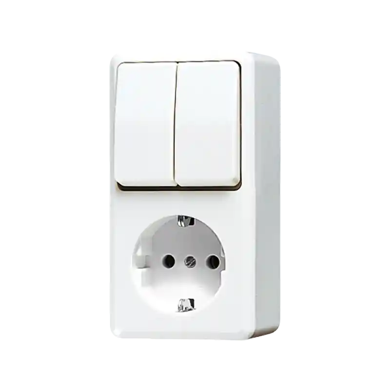 Aanbieding contactdoos+schakel serie opbouw jung