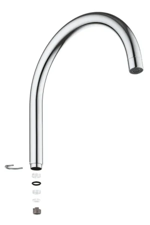 Snelle Levering bovenuitloop draaibaar chroom grohe