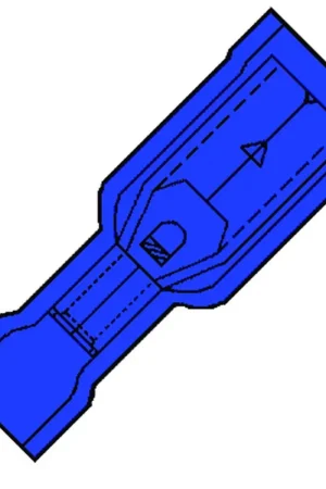 Merkproduct kabelschoen buskontakt blauw