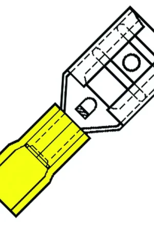 Merkproduct kabelschoen vlakstekerhuls geisol. geel
