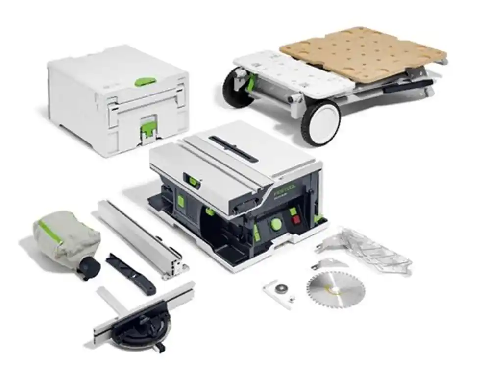Seizoensaanbieding accu systainer zaagtafel festool
