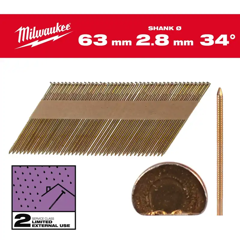 D-kopnagels schuin ring gegalv milwaukee Dagaanbieding