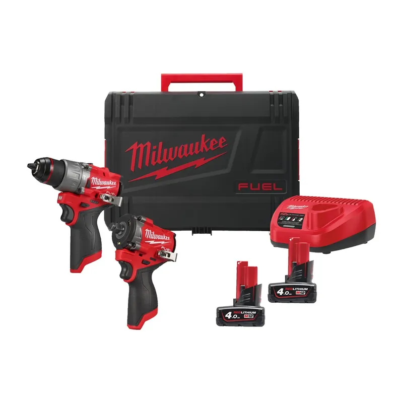 Snelle Levering accu combiset milwaukee 4.0Ah/12.0V