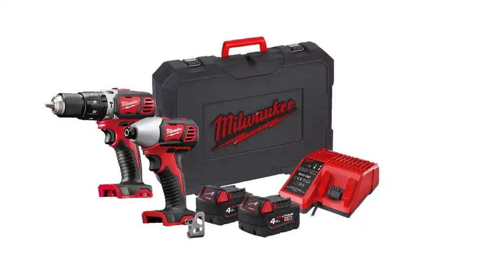 Snelle Levering accu combiset milwaukee 4.0Ah/18.0V
