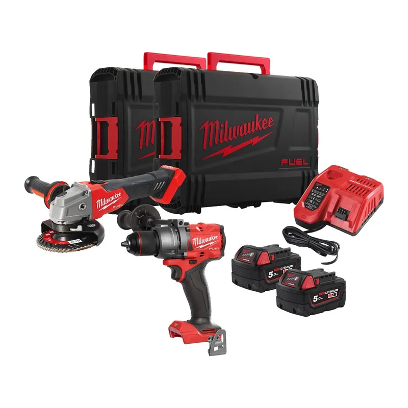 Exclusieve Aanbieding accu combiset milwaukee 5.0Ah/18.0V