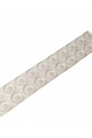 20 stuks Siliconendruppels dia12/10 - hoogte 3.2 mm transp. Koopje