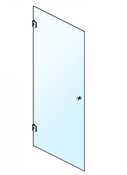 Glazen douchedeur 8mm x 1000mm x 1800mm Superprijs